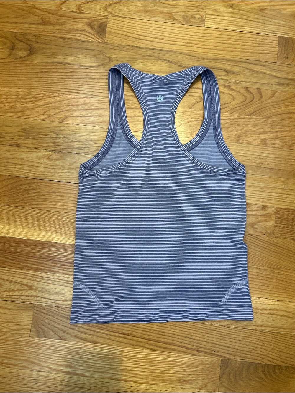 lululemon athletica Purple Striped Racerback Tank Top